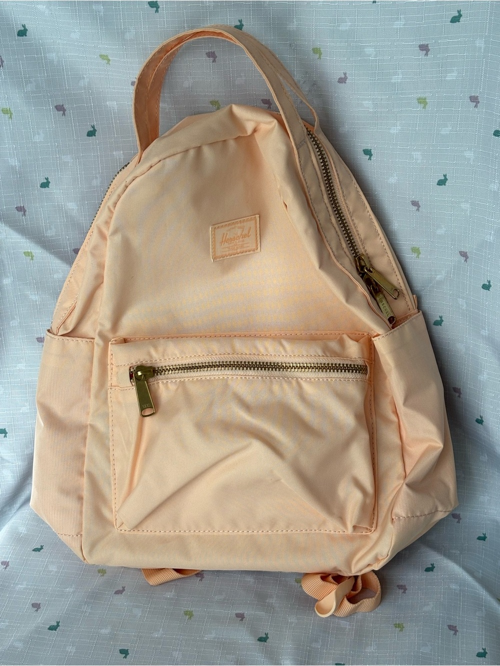 NWOT Herschel Supply Co. Nova Mini Backpack 9L Peach Pink Gold Zippers
